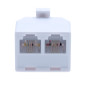 Cable Landline Répartiteur universel 2 voies 2 prises RJ11 vers prise mâle RJ11 Blanc Cable Landline Répartiteur universel 2 voies 2 prises RJ11 vers prise mâle RJ11 Blanc