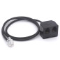 Tomost Répartiteur de casque RJ9 4P4C mâle vers 2 RJ9 femelle pour Plantronics, Jabra, Hot Desking Office Phones Tomost Répartiteur de casque RJ9 4P4C mâle vers 2 RJ9 femelle pour Plantronics, Jabra, Hot Desking Office Phones