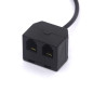 Tomost Répartiteur de casque RJ9 4P4C mâle vers 2 RJ9 femelle pour Plantronics, Jabra, Hot Desking Office Phones Tomost Répartiteur de casque RJ9 4P4C mâle vers 2 RJ9 femelle pour Plantronics, Jabra, Hot Desking Office Phones