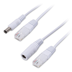 kwmobile Adaptateur Passif PoE - Set Câble « Power Over Ethernet » Injecteur PoE et Splitter PoE avec Prise RJ45 pour Réseau Cam