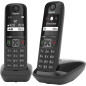 Gigaset AS690 Duo Teléfono DECT/analógico Identificador de llamadas Negro Gigaset AS690 Duo Teléfono DECT/analógico Identificador de llamadas Negro