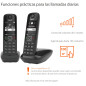 Gigaset AS690 Duo Teléfono DECT/analógico Identificador de llamadas Negro Gigaset AS690 Duo Teléfono DECT/analógico Identificador de llamadas Negro