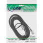 InLine 18648 câble de téléphone 10 m Noir - Cables de téléphone (10 m, RJ45, RJ12, Noir, Male connector / Male connector, Plat)