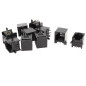 sourcing map 10pcsNoir RJ11Modulaire fiche 6P6CPCB Prise Monter Téléphone Connecteurs sourcing map 10pcsNoir RJ11Modulaire fiche 6P6CPCB Prise Monter Téléphone Connecteurs