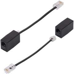 HAWAKA Adaptateur RJ11 vers RJ45, Prise 6P4C vers 8P8C