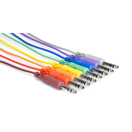 Hosa CSS-845 Câble Patch TRS Multicolore
