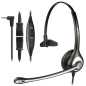 WANTEK Casque de téléphone sans fil avec micro antibruit Fiche jack de 2,5 mm Pour téléphone fixe Gigaset C430 C610 S850 Panason WANTEK Casque de téléphone sans fil avec micro antibruit Fiche jack de 2,5 mm Pour téléphone fixe Gigaset C430 C610 S850 Panason