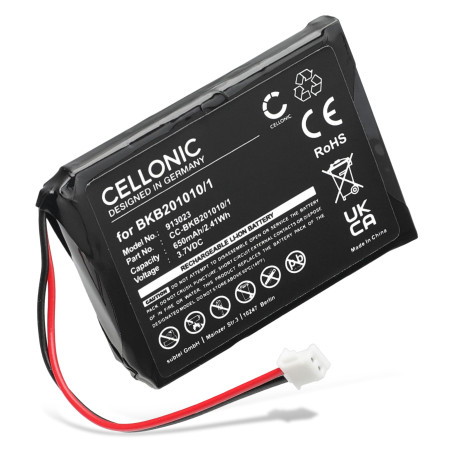 CELLONIC, Batterie Compatible avec Ascom D43 Compatible avec Mitel 5613 Compatible avec InnovaPhone IP64 (650mAh, 3.7V) 1x Batte
