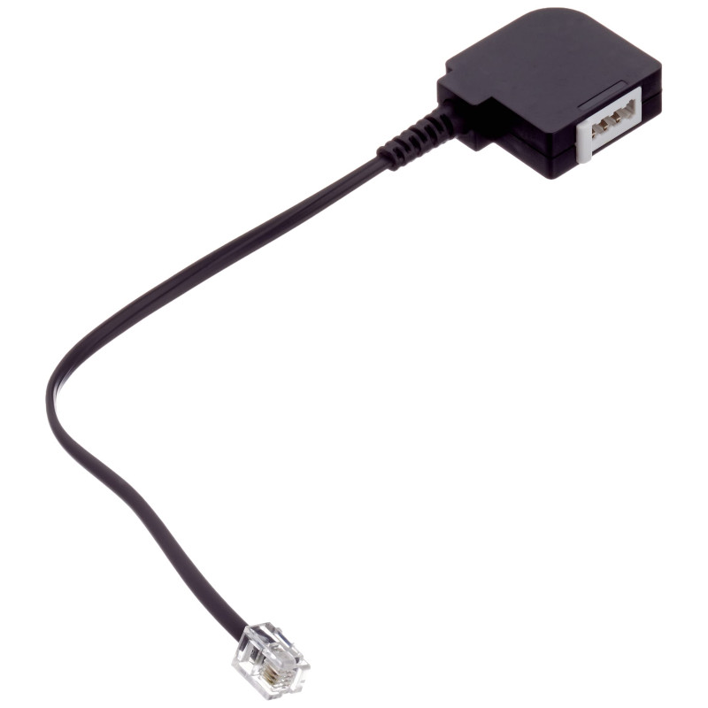goobay Wentronic Adaptateur téléphone (RJ11 mâle vers Prise TAE F Femelle) Noir goobay Wentronic Adaptateur téléphone (RJ11 mâle vers Prise TAE F Femelle) Noir