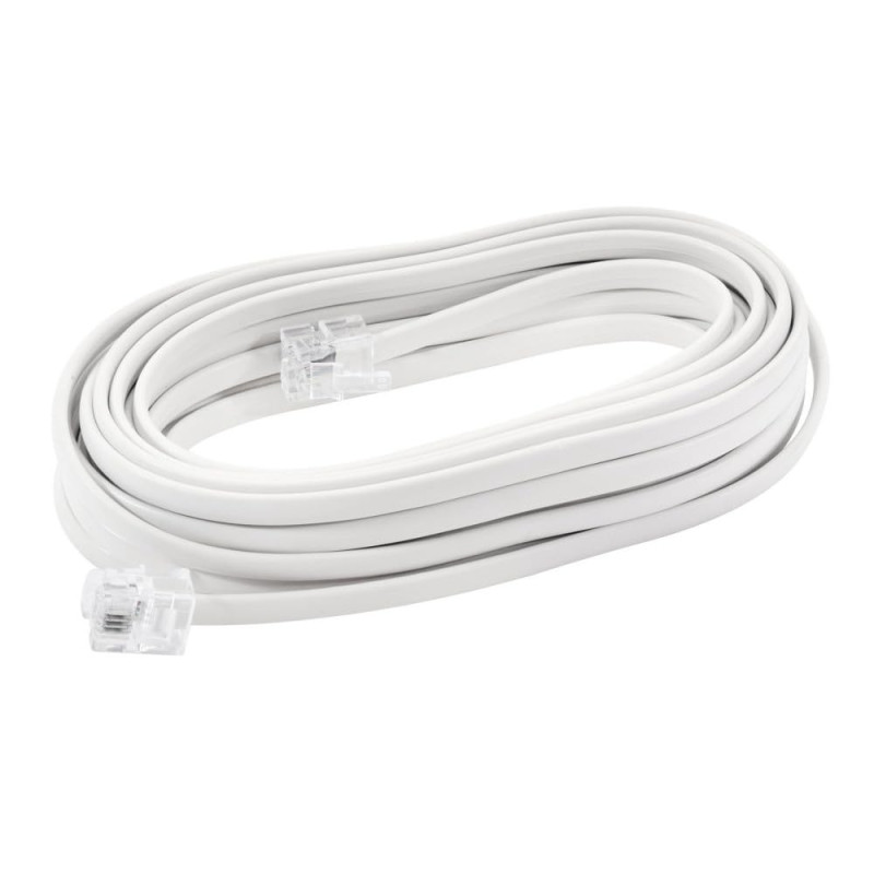 Cordon téléphone Rj11/Rj11 longueur 10M