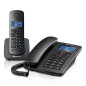 Motorola Voice - Téléphone Filaire C4201 avec Terminal numérique sans Fil, Mode d'urgence, Transfert d'appel, répertoire de 50 N Motorola Voice - Téléphone Filaire C4201 avec Terminal numérique sans Fil, Mode d'urgence, Transfert d'appel, répertoire de 50 N
