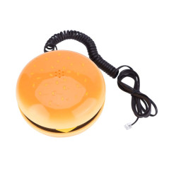 Tonysa Téléphone Fixe, téléphone Filaire à Hamburger émulational de nouveauté, téléphone de décoration à la Mode avec Multifonct