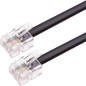 Cablepelado Câble de téléphone RJ11 6P4C M-M, 6 m, Noir Cablepelado Câble de téléphone RJ11 6P4C M-M, 6 m, Noir