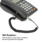 Dragon Trading Démêlant pour cordon téléphonique, 0,25 cm, universel, noir Dragon Trading Démêlant pour cordon téléphonique, 0,25 cm, universel, noir