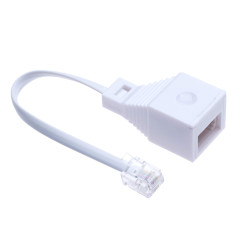Adaptateur de prise de téléphone BT UK vers US | Prises femelles British Telecom sur prise mâle 4 fils RJ11 | de câble ligne ter