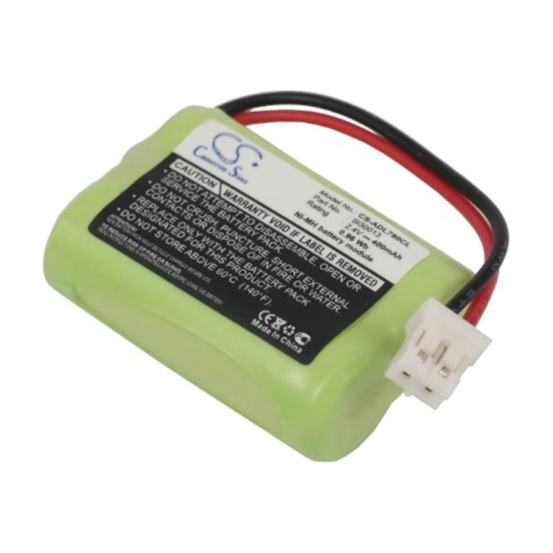 TECHTEK Batterie 400mAh Compatible avec [Audioline] DECT 7500, DECT 7500 Micro, Plus, 7501, 7800, 7800 Micro, 7800B, 7801, pour 