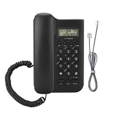Zerone Téléphone Fixe Mural Filaire avec Identification de l'appelant pour Bureau à Domicile