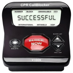Bloqueur d'Appels CPR V100K - La Solution no.1 en France pour Les Téléphones Fixes et sans Fil. Préchargement de100,000 Numéros