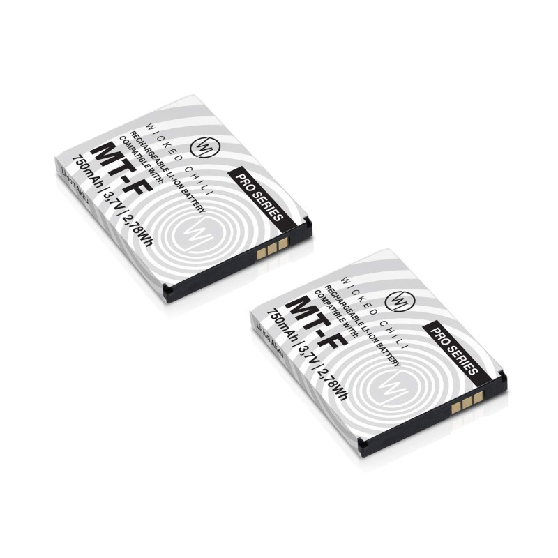 Wicked Chili Batterie 2 pièces Compatible avec AVM Fritz!Fon C5 / C4 / M2 / MT-F/Motorola MOTOFONE F3 / EM325 / M325 / EM25 - Re Wicked Chili Batterie 2 pièces Compatible avec AVM Fritz!Fon C5 / C4 / M2 / MT-F/Motorola MOTOFONE F3 / EM325 / M325 / EM25 - Re