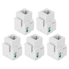 Prise téléphonique CAT3, prise RJ11Téléphone Keystone Jack coupleur de connecteur de ligne téléphonique avec couvercle anti-pous