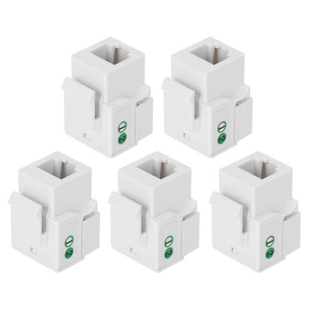 Prise téléphonique CAT3, prise RJ11Téléphone Keystone Jack coupleur de connecteur de ligne téléphonique avec couvercle anti-pous