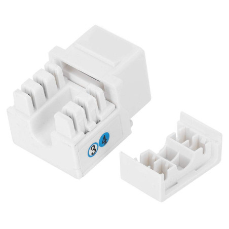 Prise téléphonique CAT3, prise RJ11Téléphone Keystone Jack coupleur de connecteur de ligne téléphonique avec couvercle anti-pous