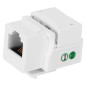 Prise téléphonique CAT3, prise RJ11Téléphone Keystone Jack coupleur de connecteur de ligne téléphonique avec couvercle anti-pous