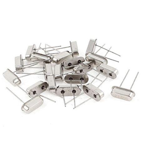 sourcing map 20 pièces Profil bas 27 Mhz Passif Cristal de Quartz Oscillators Hc-49s