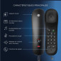 Motorola Ct50 Negro Teléfono Fijo Góndola Con Indicador Visual De Llamada Y 10 Teclas De Memoria Motorola Ct50 Negro Teléfono Fijo Góndola Con Indicador Visual De Llamada Y 10 Teclas De Memoria
