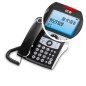 SPC Elegance ID - Téléphone Fixe de Bureau avec écran éclairé, 2 mémoires directes, répertoire téléphonique, identifiant de l'ap