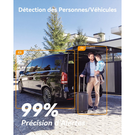 Imou 3K(5MP) Caméra Surveillance WiFi Extérieure 360°, Vision Nocturne Couleur 30M, Détection des Personnes/Véhicules, Suivi Int