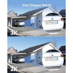 Imou 3K(5MP) Caméra Surveillance WiFi Extérieure 360°, Vision Nocturne Couleur 30M, Détection des Personnes/Véhicules, Suivi Int