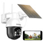 aosu 2K Camera Surveillance WiFi Exterieure sans Fil, 3MP Camera Solaire Extérieur, 360° PTZ Sécurité à Domicile, Suivi Automati aosu 2K Camera Surveillance WiFi Exterieure sans Fil, 3MP Camera Solaire Extérieur, 360° PTZ Sécurité à Domicile, Suivi Automati
