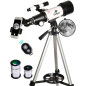Gskyer Télescope 70 mm Ouverture 400 AZ-Mount Réfraction astronomique pour Enfants et débutants Télescope de Voyage Adulte D-704 Gskyer Télescope 70 mm Ouverture 400 AZ-Mount Réfraction astronomique pour Enfants et débutants Télescope de Voyage Adulte D-704