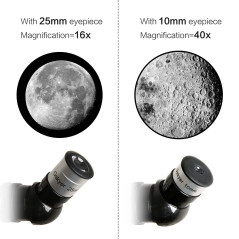 Gskyer Télescope 70 mm Ouverture 400 AZ-Mount Réfraction astronomique pour Enfants et débutants Télescope de Voyage Adulte D-704