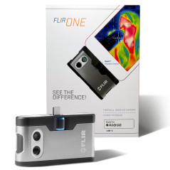 Flir One - Caméra Thermique pour Smartphones Android (USB-C), Super résolution 240x180 (80x60 IR natif)