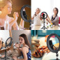 Ring Light, BONFOTO 10" Anneau Lumineux avec 45cm Trépied, Lumière Anneau Réglable avec 3 Modes d'Eclairage et 10 Niveaux de Lum Ring Light, BONFOTO 10" Anneau Lumineux avec 45cm Trépied, Lumière Anneau Réglable avec 3 Modes d'Eclairage et 10 Niveaux de Lum
