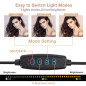 Ring Light, BONFOTO 10" Anneau Lumineux avec 45cm Trépied, Lumière Anneau Réglable avec 3 Modes d'Eclairage et 10 Niveaux de Lum Ring Light, BONFOTO 10" Anneau Lumineux avec 45cm Trépied, Lumière Anneau Réglable avec 3 Modes d'Eclairage et 10 Niveaux de Lum