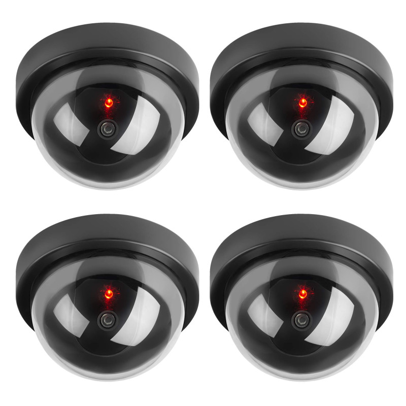 TOROTON Caméras factices, Fausse de Sécurité Caméra Dôme CCTV avec LED Clignotant Lumière pour Les Entreprises Magasins Accueil, TOROTON Caméras factices, Fausse de Sécurité Caméra Dôme CCTV avec LED Clignotant Lumière pour Les Entreprises Magasins Accueil,