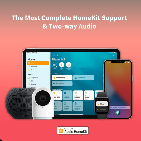 Aqara Camera Interieur WiFi G2H Pro, Hub Zigbee, Caméra HomeKit, Reconnaissance des Visages, Vision Nocturne, Audio Bidirectionn