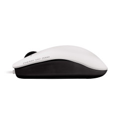 CHERRY MC 2000, Souris Filaire de Taille Standard, Design Symétrique pour Droitiers et Gauchers, 3 Touches, 1600 dpi, Tilt-Wheel