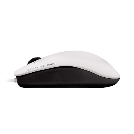 CHERRY MC 2000, Souris Filaire de Taille Standard, Design Symétrique pour Droitiers et Gauchers, 3 Touches, 1600 dpi, Tilt-Wheel