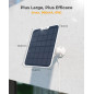 Reolink 6W Panneau Solaire Blanc + Câble de 4m Camera Surveillance Exterieure sans Fil sur Batterie, Argus 2E, Argus 3 Pro, Argu