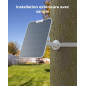 Reolink 6W Panneau Solaire Blanc + Câble de 4m Camera Surveillance Exterieure sans Fil sur Batterie, Argus 2E, Argus 3 Pro, Argu