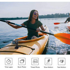 AKASO Brave 7 LE Caméra Sport 4K 30FPS 20MP WiFi, Action Cam 40M avec Écran Tactile IPX7, Caméra Stabilisateur EIS 2.0 avec Doub