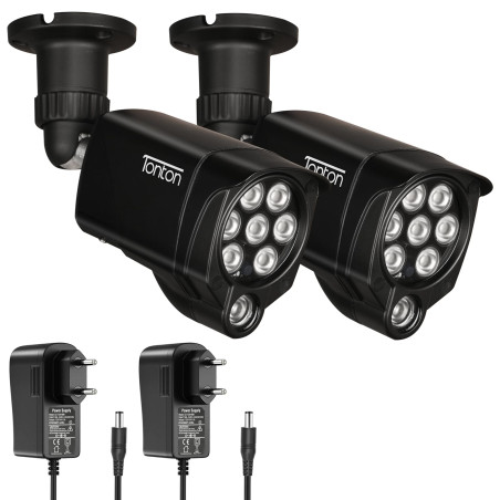 Tonton Lampe de Vision Nocturne Infrarouge 30M, Projecteur IR pour caméra de Surveillance CCTV/VR PlayStation etc. Alimentation