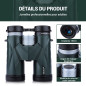 NOCOEX 10x42 Puissantes Jumelles Compactes Prisme de Toit avec Sac de Transport et Sangle, Convient pour Enfant,De Theatre,Obser