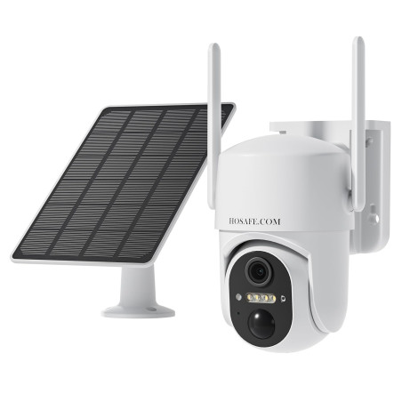 Camera Surveillance WIFI exterieure Sans fil, Camera Exterieur Sans fil, Camera de Surveillance Sans Internet, Audio 2 Voies, Al