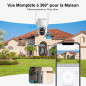 Camera Surveillance WIFI exterieure Sans fil, Camera Exterieur Sans fil, Camera de Surveillance Sans Internet, Audio 2 Voies, Al Camera Surveillance WIFI exterieure Sans fil, Camera Exterieur Sans fil, Camera de Surveillance Sans Internet, Audio 2 Voies, Al