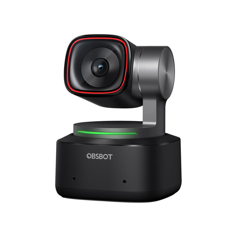OBSBOT Tiny 2 - PTZ 4K Webcam avec Suivi AI, Commande Vocale, Commande Gestuelle, Microphones Réducteurs de Bruit, Autofocus, US
